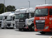 Грузовики на границе с Польшей