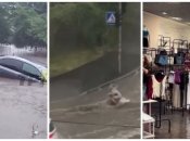 Машины тонут, людей сбивает с ног, а в ТРЦ "фонтаны": на Киев обрушился мощнейший ливень (видео)