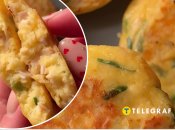 Оладьи с курицей и сыром