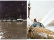 Все в коричневій жижі: у Києві на Борщагівці одну й ту саму вулицю затопило двічі на тиждень (відео)