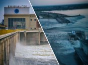 Разрушения дамбы на станции весьма значительны