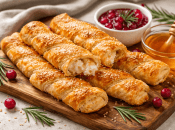 Хрумка творожная закуска из слоеного теста