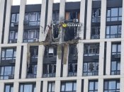 Постраждала квартира на 25 поверсі багатоповерхівки