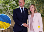 Емманюель Макрон і Джорджа Мелоні