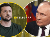 Владимир Зеленский и Владимир Путин (слева направо)