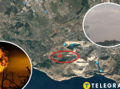 В Крыму горит воинская часть