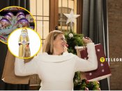 Жінка з покупками до Нового року