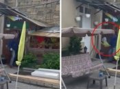 Момент зривання прапора