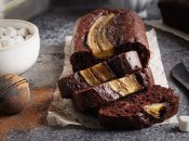 Шоколадно-банановий кекс