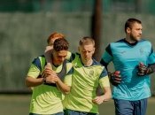 Тренировка сборной Украины в Испании