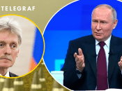 Дмитрий Песков и Владимир Путин (слева направо)