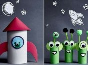 Поделки и аппликации на тему "Космос" для детского сада