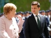 Ангела Меркель и Владимир Зеленский