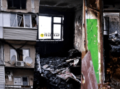 Як виглядає багатоповерхівка у Києві після падіння уламків БПЛА