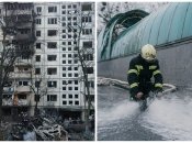 Пострадала многоэтажка и водопровод