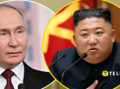 Володимир Путін та Кім Чен Ин (зліва направо)