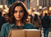 Девушка с посылками