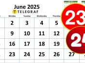 Календарь на июнь 2025