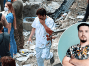 Врач Олег Голубченко после ракетного удара/08.07.2024