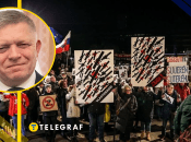 В Братиславе прошел протест против пророссийского курса Фицо