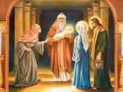 В этот день младенца Иисуса принесли в Иерусалимский храм