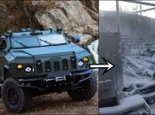 Украинский бронеавтомобиль "Новатор" хорошо показал себя в действии