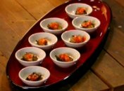 Печеные баклажаны с чебрецом и помидорами