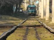 В Одессе вместо трамвайных реек — "американские горки"