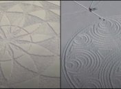 Пенсионер из Канады восхитил интернет вытаптыванием огромных узоров на снегу (видео)