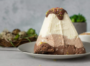 Творожная паска с тремя видами шоколада