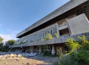 Разрушенный Ледовый дворец в Днепре