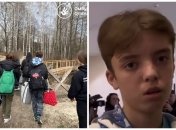 Звільнений український хлопчик