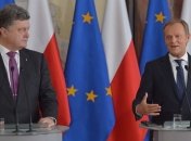 Порошенко поблагодарил Туска за поддержку Украины
