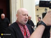 Александр Турчинов на похоронах Степана Кубива во Львове