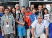 Украинские призеры Универсиады возвращаются домой (Фото)  