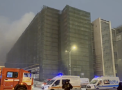 Пожар в здании "Известий"