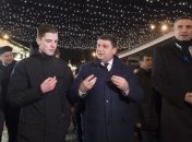 Гройсман посетил Рождественский городок в Киеве