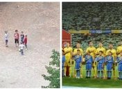 Футбол - больше чем игра: украинские дети запели гимн перед дворовым матчем в Киеве (видео)