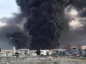 В Барселоне горит завод по переработке отходов (Видео)