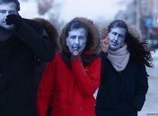 В РФ прошла акция с "бегающими Саакашвили"