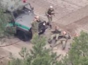 Белорусские пограничники пытаются сбить дрон на границе с Украиной