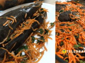 Баклажаны с морковью по-корейски