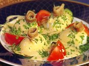 Закуска с цуккини и яйцами в аппетитном майонезе