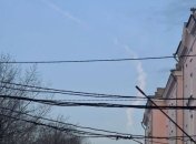 После взрыв в небе был виден след