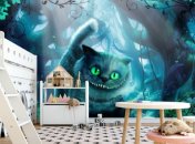 Удачное комбинирование 3д фотообоев в детской спальне