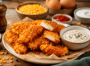 Куриные нагетсы в кукурузных хлопьях