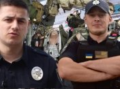 Богдан Шевчук, начальник управления патрульной полиции в Тернопольской области (слева)