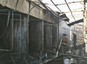 В Славянске сгорел Центральный рынок, есть жертвы