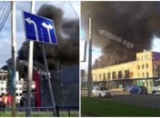 Столб дыма навис над целым микрорайоном