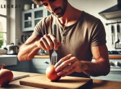 Этот метод поможет просто измельчить лук (изображение создано с помощью ИИ)